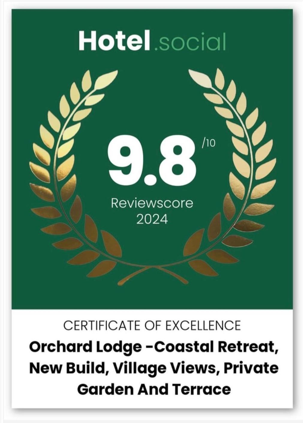 Orchard Lodge -Coastal Retreat, New Build, Village Views, Private Garden And Terrace Saint Brides Major Extérieur photo